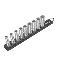 Jeu de 9 douilles longue Zyklop 3/8" Belt B Deep WERA