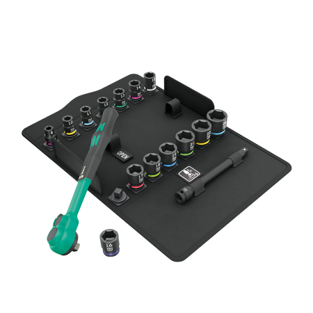 Jeu cliquet Zyklop Comfort 3/8" 8100 SB 12 WERA