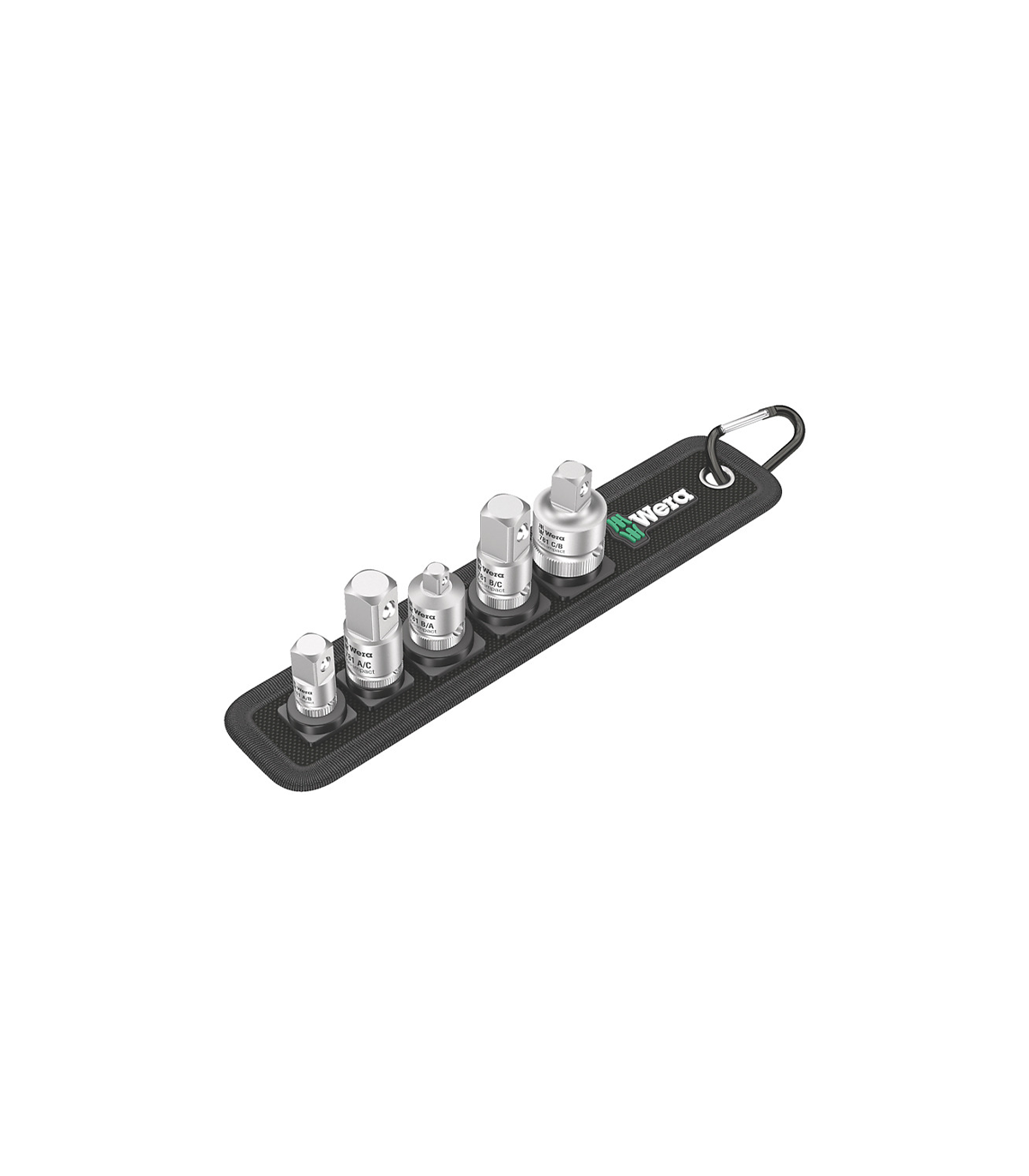 Jeu de 5 adaptateurs 1/4" 3/8" 1/2" WERA