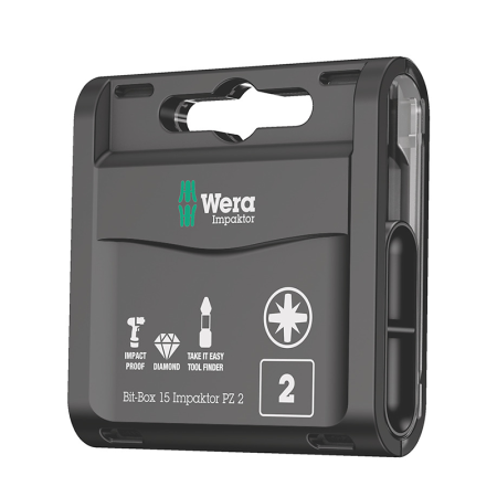 Lot de 15 embouts de vissage Pozidriv Impaktor WERA