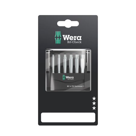 Coffret de 6 embouts Torx 50mm WERA
