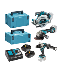 Pack de 3 machines 18V (DHP492 + DGA506 + DHS680) MAKITA