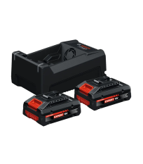 Pack de 2 batteries EXPERT EXBA 18V-40 4 Ah + Chargeur GAL 12V/18V-80 BOSCH