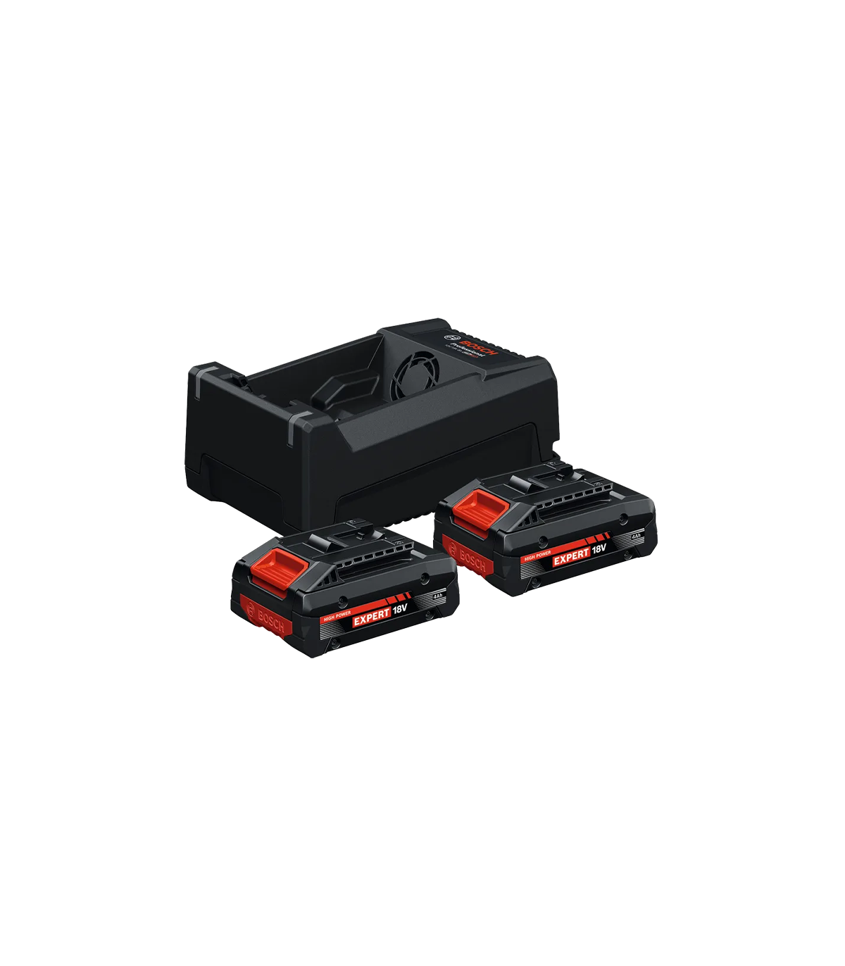 Pack de 2 batteries EXPERT EXBA 18V-40 4 Ah + Chargeur GAL 12V/18V-80 BOSCH