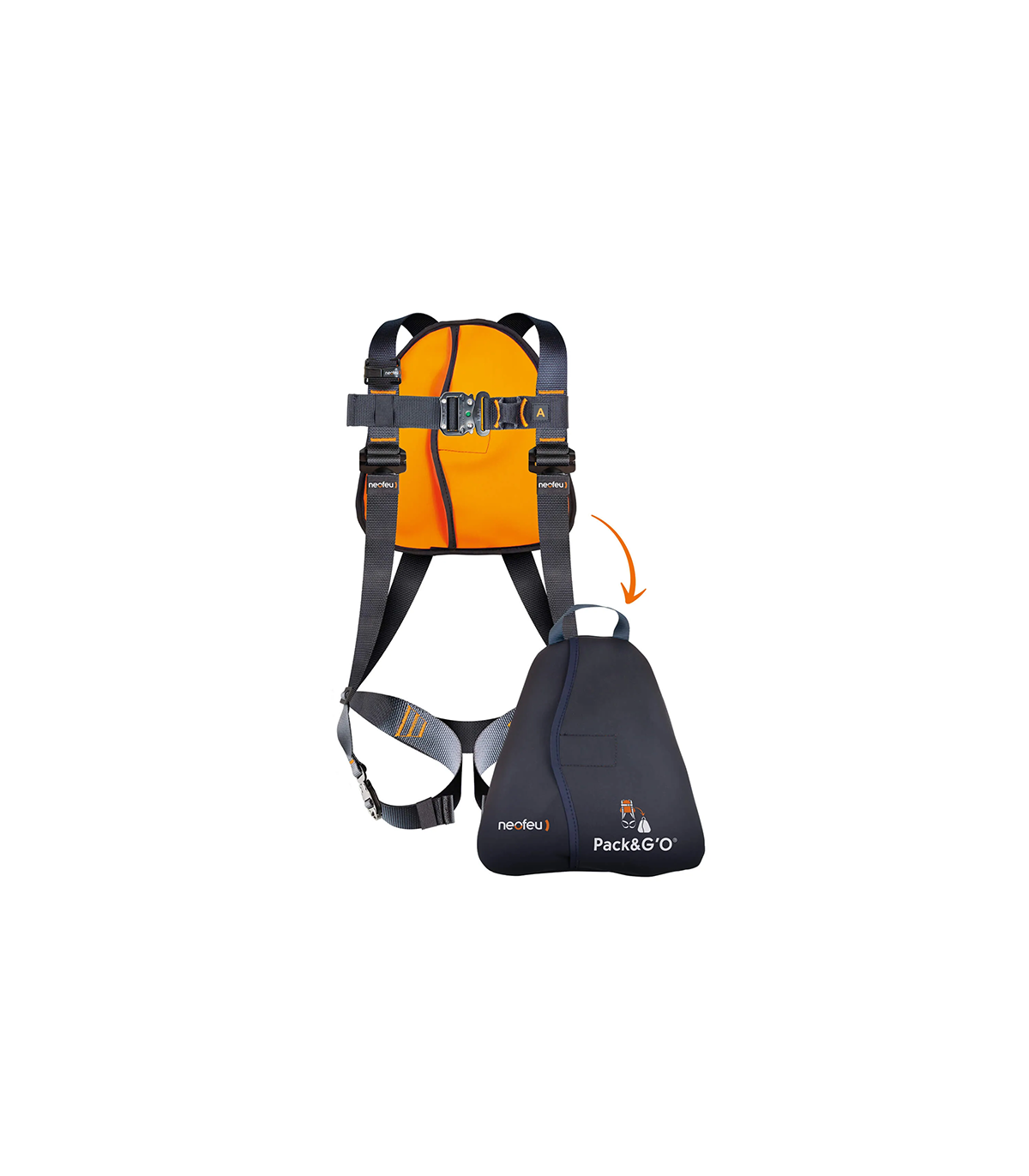 Harnais antichute avec sac de transport Pack&G’O NEOFEU