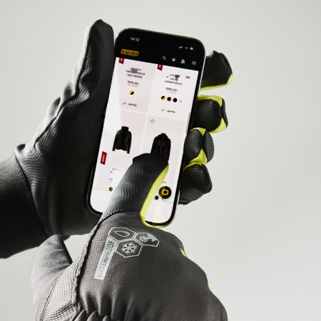 Gants de travail tactiles doublés imperméables Gris anthracite BLAKLADER