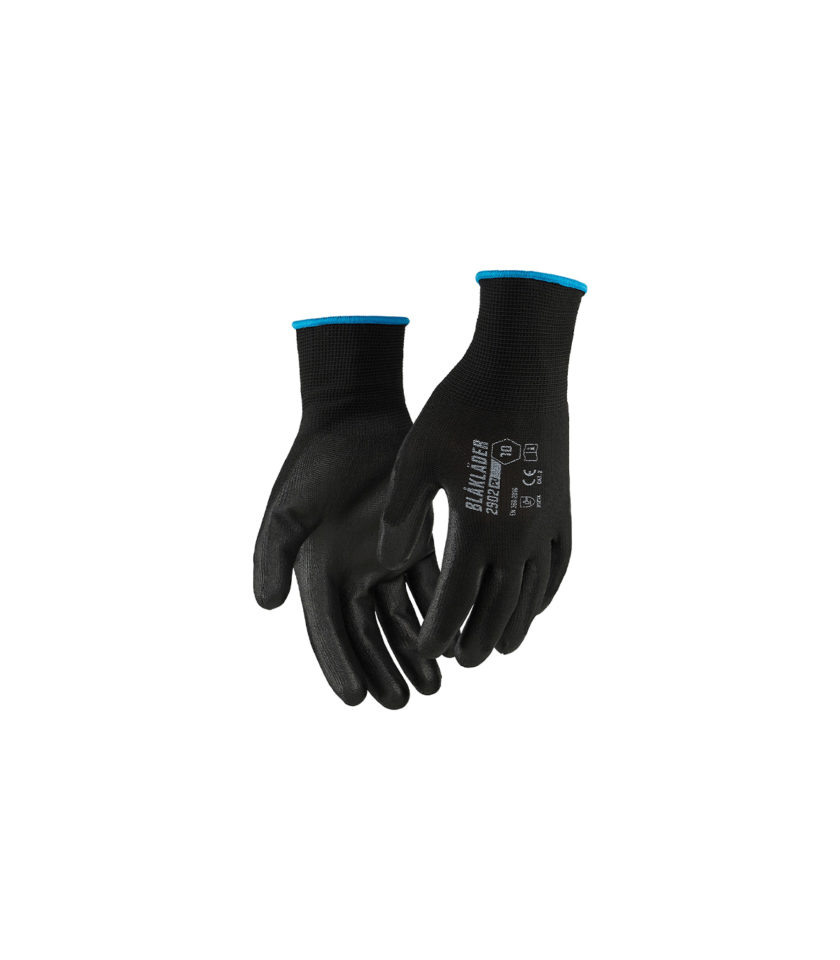 Gants de travail enduits de PU noir BLAKLADER