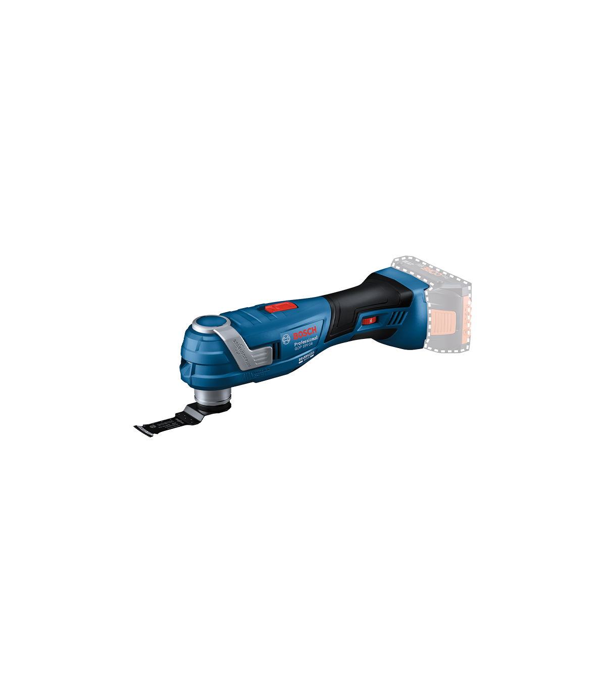 Découpeur-ponceur GOP 18V-34 + 2 batteries Procore 18V 8 Ah + 1 chargeur GAL 18V-160 BOSCH