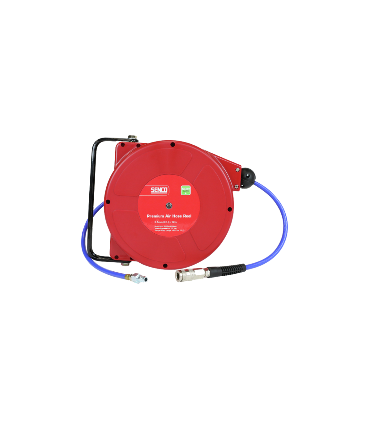 Enrouleur mural automatique PU 12m x 10mm SENCO