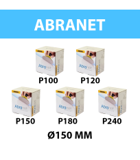 Pack de 250 disques abrasif Abranet Ø 150 mm grain 100/120/150/180/240 MIRKA