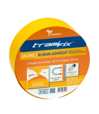 Ruban adhésif jaune Tramifix 60 x 40 m TRAMICO