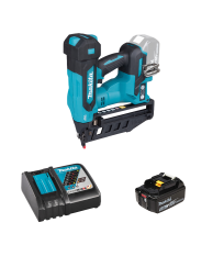 Cloueur pneumatique 18V DBN601Z + 1 batterie BL1850B 18V 5 Ah + chargeur rapide DC18RC MAKITA