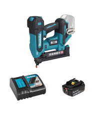 Agrafeuse 18V DST630Z + 1 batterie BL1850B 18V 5 Ah + chargeur rapide DC18RC MAKITA