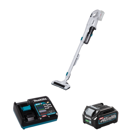 Aspirateur balai 40V CL004GZ + 1 batterie 40V 2,5 Ah + chargeur rapide  DC40RA MAKITA