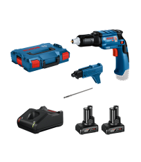 Visseuse placo GTB 12V-11 + chargeur GMA 55 + 2 batteries 12V 6 Ah + 1 chargeur GAL 12V-40 BOSCH