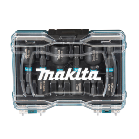 Coffret de 6 douilles 1/4" à queue Impact BLACK MAKITA