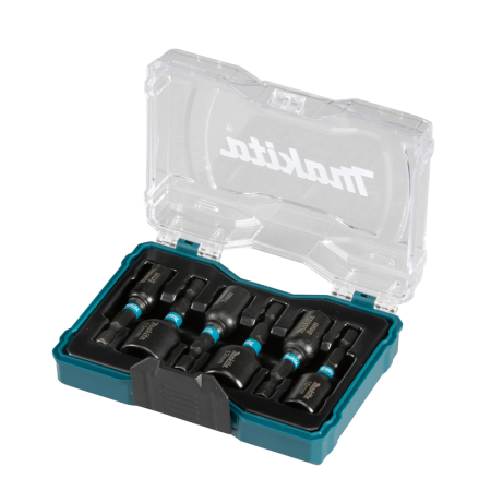 Coffret de 6 douilles 1/4" à queue Impact BLACK MAKITA