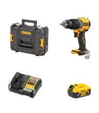 Perceuse-visseuse à percussion 18V DCD799NT-XJ + 1 batterie 18V 5 Ah + 1 Chargeur DCB1104-QW DEWALT