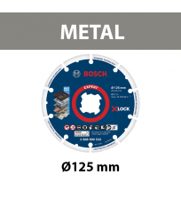 Disque à tronçonner Ø125 X-LOCK EXPERT Diamond Metal BOSCH