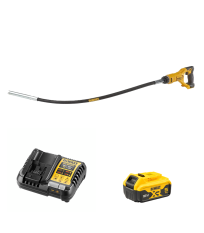 Vibrateur à béton DCE531N-XJ + 1 batterie 18V 5 Ah + 1 Chargeur DCB1104-QW DEWALT