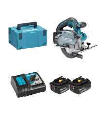 Scie circulaire à métaux 18V Ø150 mm DCS553ZJ + 2 batteries BL1850B 18V 5 Ah + 1 chargeur rapide DC18RC MAKITA