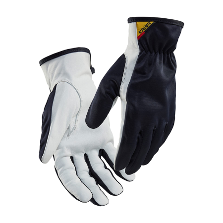 Gants de travail en cuire Marine foncé/Blanc 2802 PPE Cat 2 BLAKLADER
