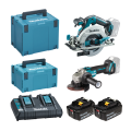 Pack scie circulaire Ø165mm DHS680ZJ + Meuleuse Ø125mm DGA506ZJ MAKITA