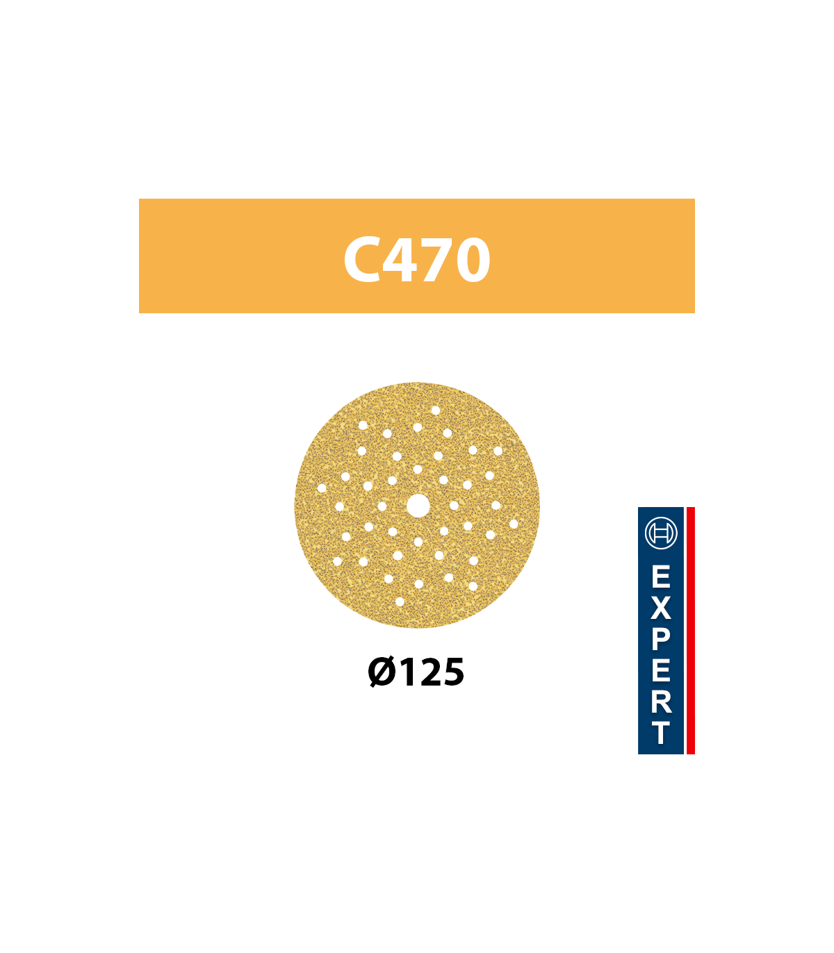 Disques abrasifs C470 Ø125 Best for Wood and Paint, multiperforation BOSCH