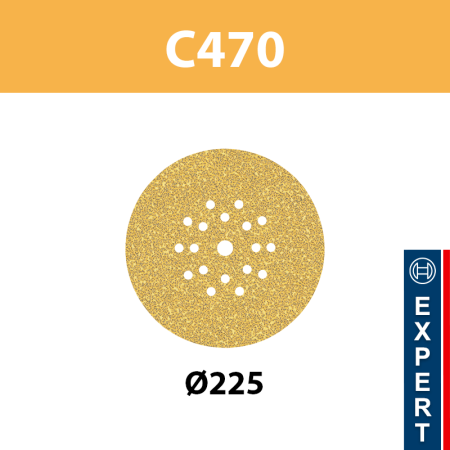 Disques abrasifs C470 Ø225 19 trous pour cloisons sèches BOSCH
