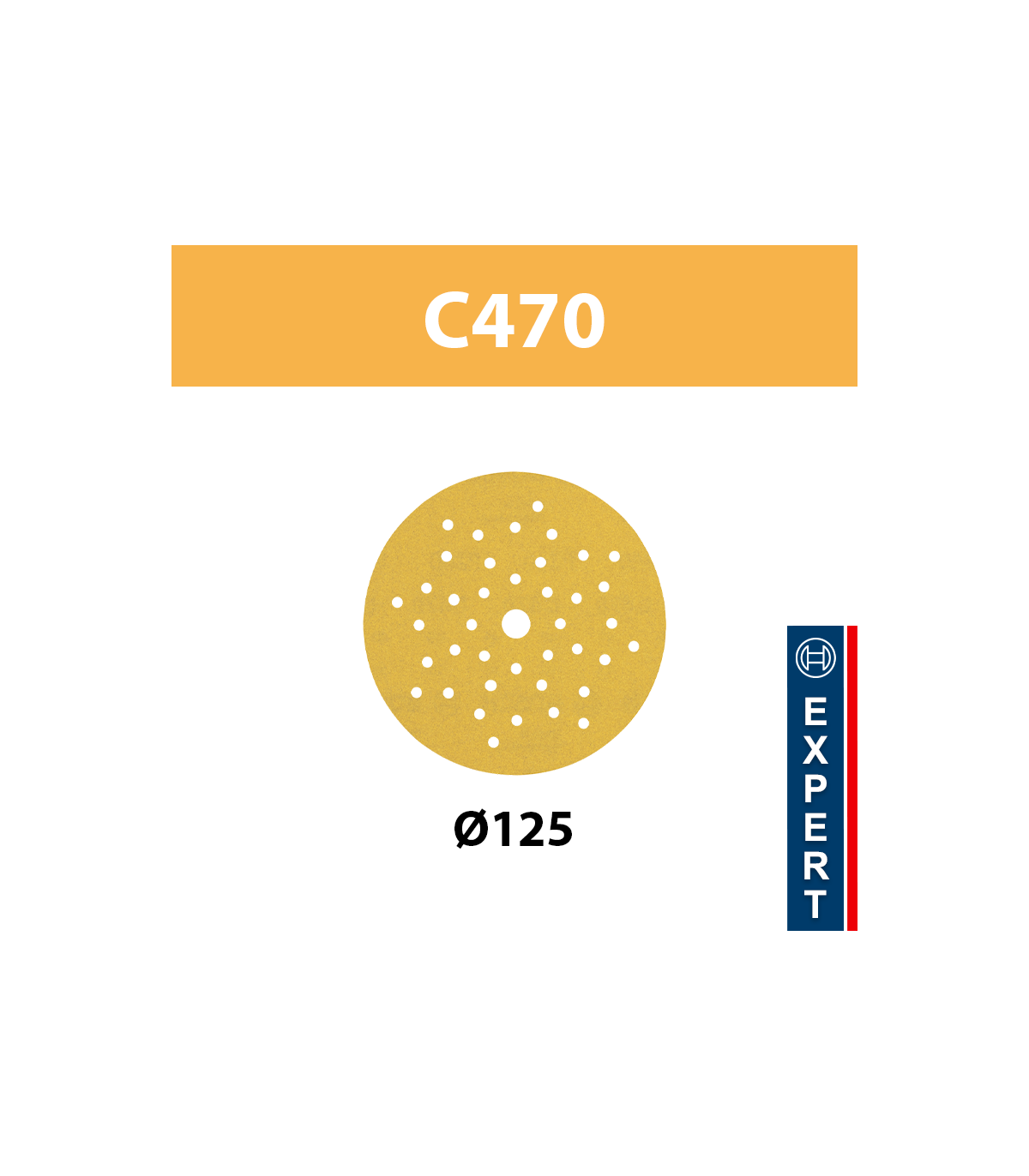 Coffret de 6 abrasifs C470 Ø125 mm P60/120/240 Best for wood and paint BOSCH