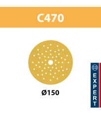 Coffret de 6 abrasifs C470 Ø150 mm P60/120/240 Best for wood and paint BOSCH