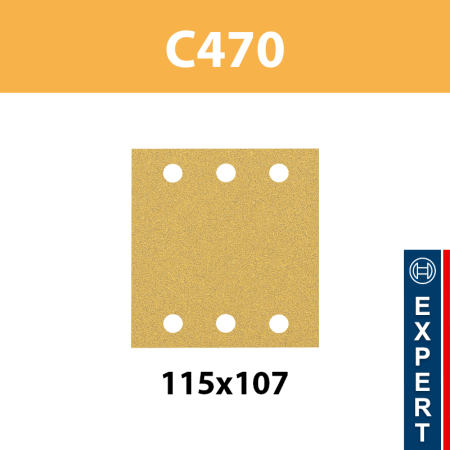 Feuilles abrasives C470 115x107 Expert for Wood and Paint BOSCH