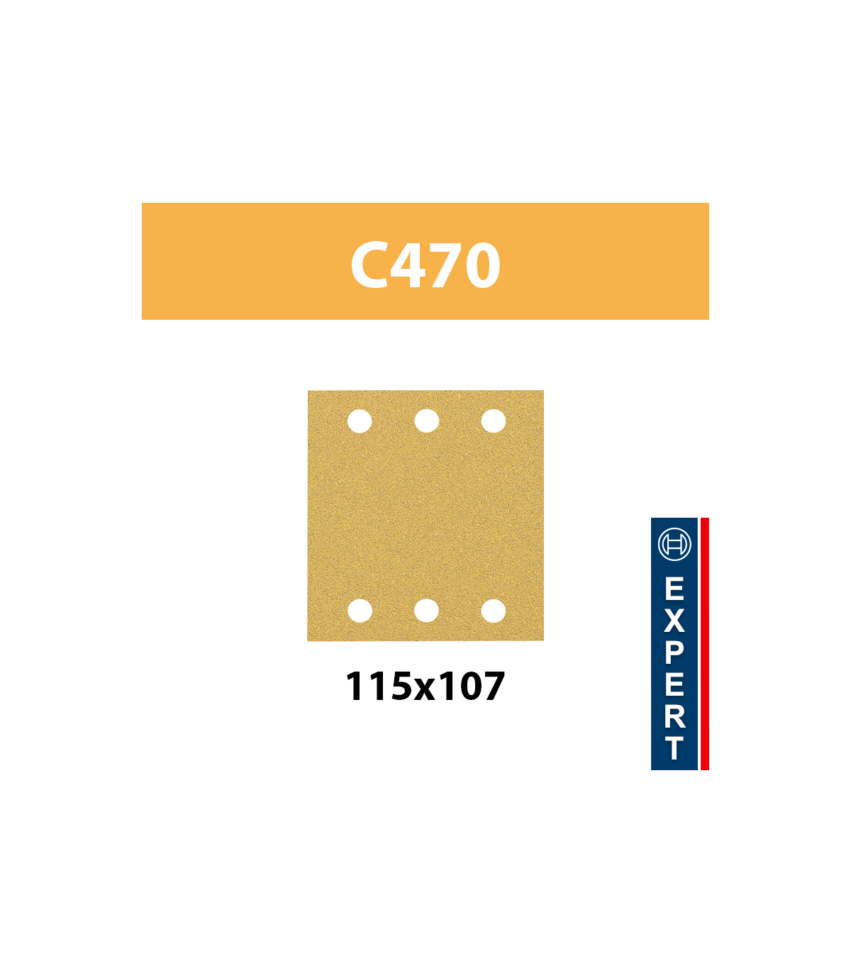 Feuilles abrasives C470 115x107 Expert for Wood and Paint BOSCH