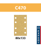 Feuilles abrasives C470 80x133 Best for Wood and Paint BOSCH