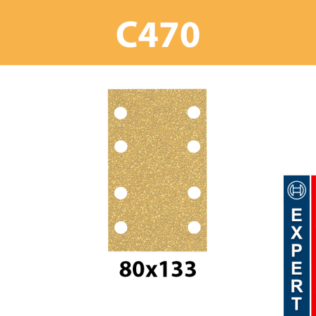 Feuilles abrasives C470 80x133 Best for Wood and Paint BOSCH
