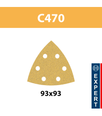 Feuilles abrasives C470 93x93 Expert for Wood and Paint BOSCH