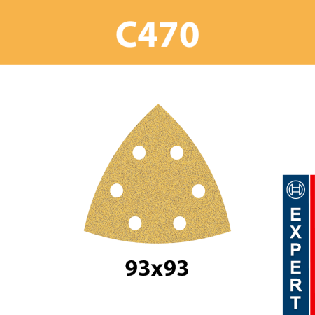 Feuilles abrasives C470 93x93 Expert for Wood and Paint BOSCH