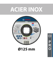 Lot de 10 Disques à tronçonner X-LOCK Ø125mm PRO Acier inox et métal BOSCH