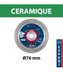 Disque à tronçonner diamanté EXPERT HardCeramic Ø76 BOSCH