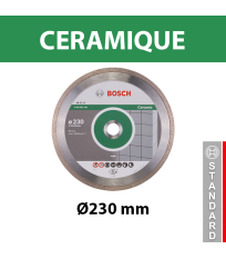 Disque à tronçonner diamanté Standard for Ceramic Ø230 BOSCH