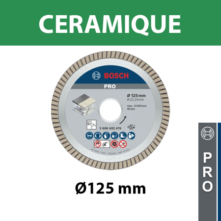 Disque à tronçonner diamanté Best for Ceramic Ø125 BOSCH