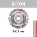 Disque à tronçonner diamanté Standard for Concrete Ø125 BOSCH