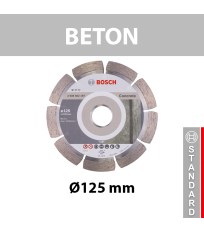Disque à tronçonner diamanté Standard for Concrete Ø125 BOSCH