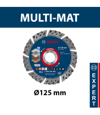 Disque à tronçonner diamanté multi-matériaux Ø125 EXPERT BOSCH
