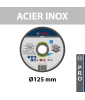 Disque à tronçonner à moyeu plat Expert for Inox Ø125 BOSCH