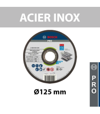 Disque à tronçonner à moyeu plat Ø125 Expert for Inox Rapido BOSCH