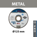 Disque à tronçonner à moyeu plat Ø125 Expert for Metal BOSCH