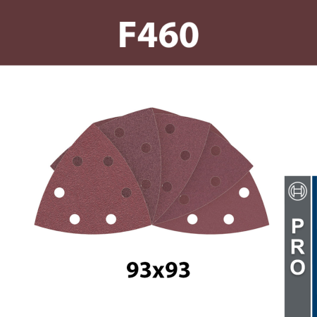 Lot de 10 feuilles abrasives PRO F460 93x93 Grain 60 à 240 BOSCH