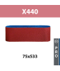 Bandes abrasives X440 75x533 Best for Wood and Paint BOSCH
