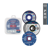 Coffret de disques à tronçonner et plateau à lamelle Ø125mm BOSCH